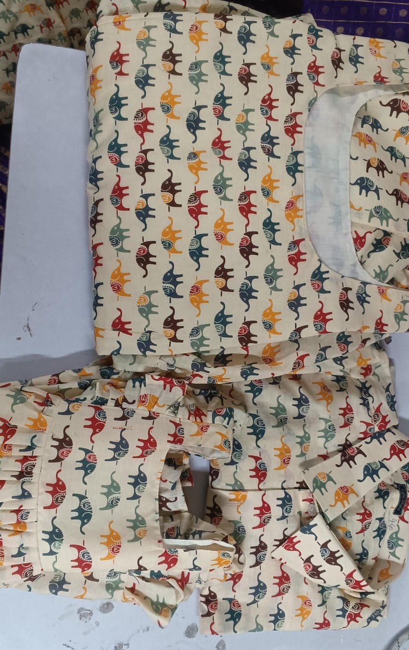 Elephant print cotton Maxi - Image 2