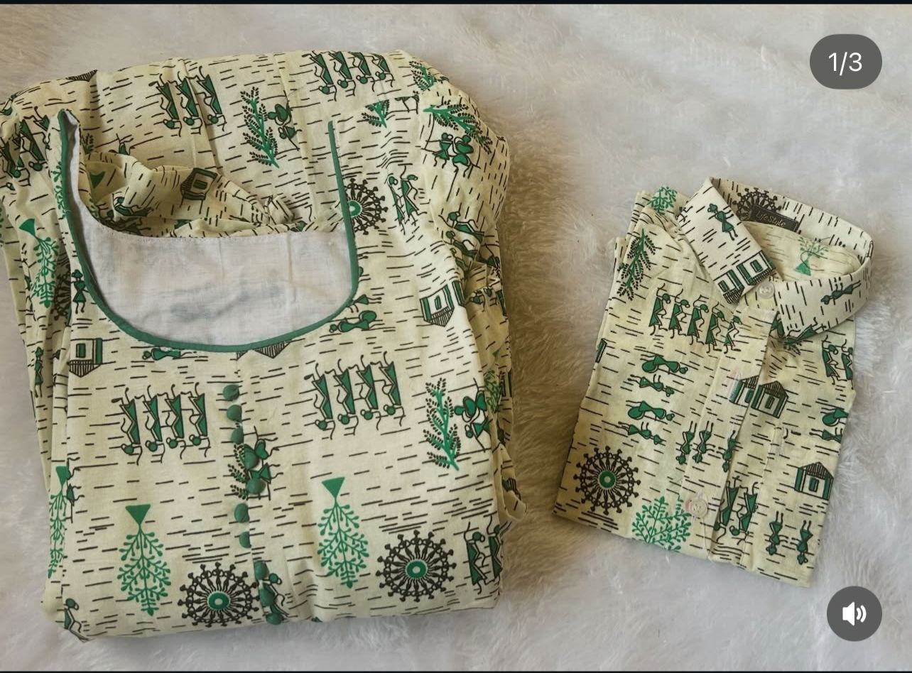 Cotton Green Dancing Doll Dress - Image 2