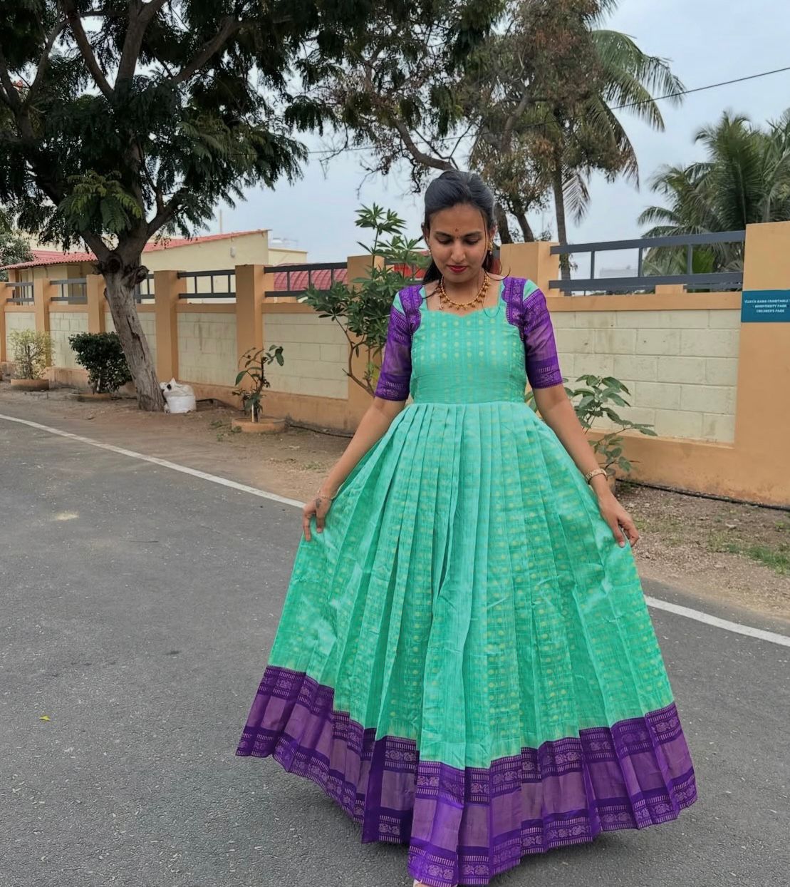 Ramagreen Raw Silk Maxi - Image 4