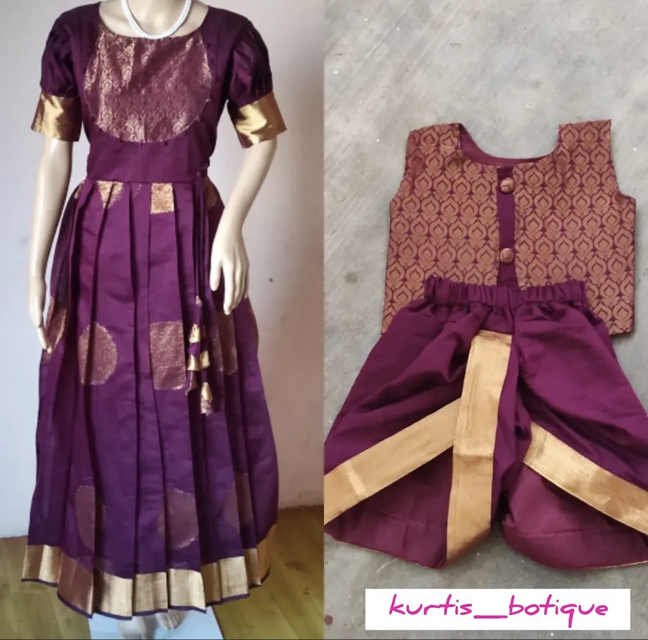 Silk cotton Mom&Baby combo - Image 4