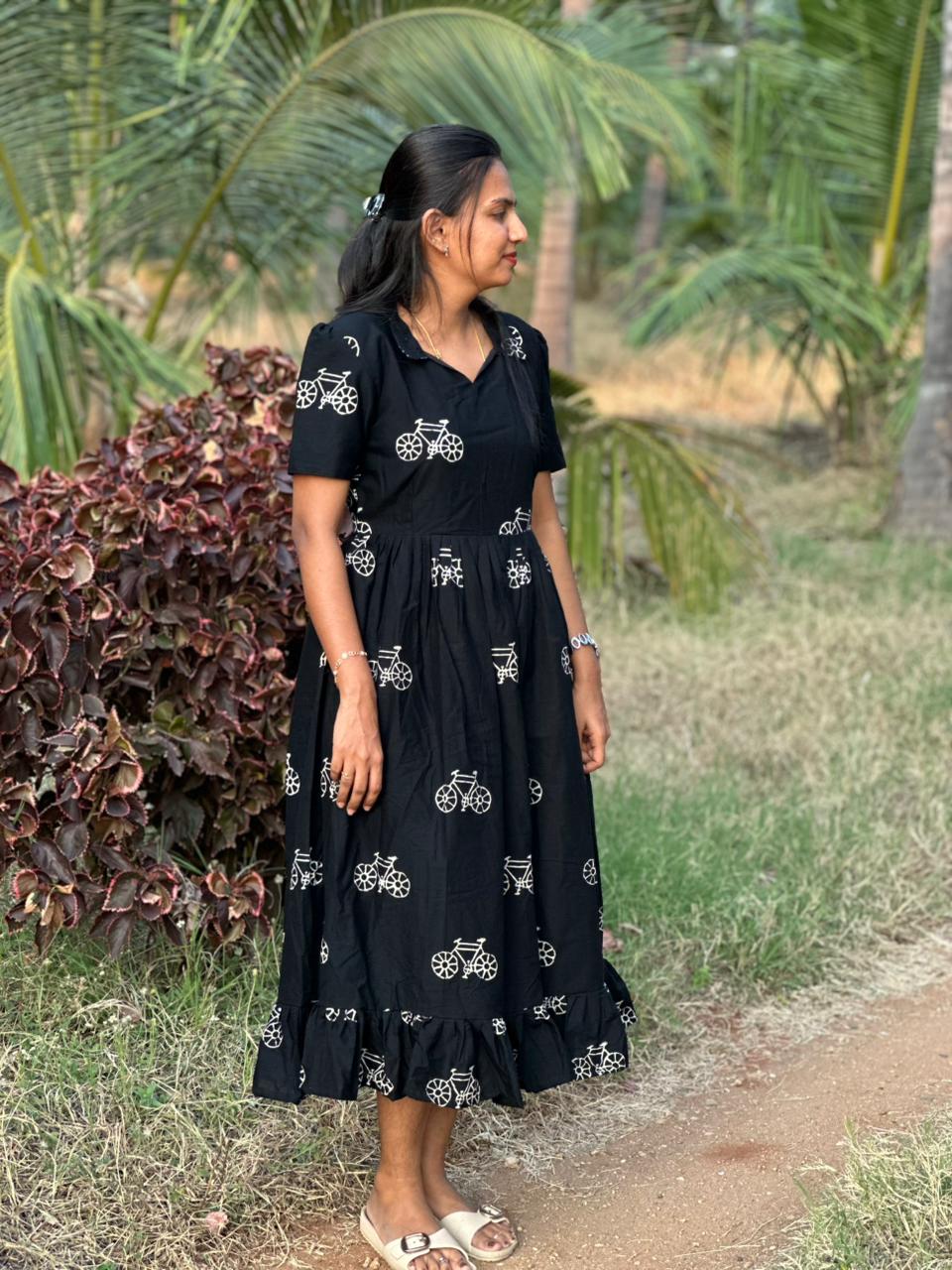 Classic Black Cotton Maxi - Image 4