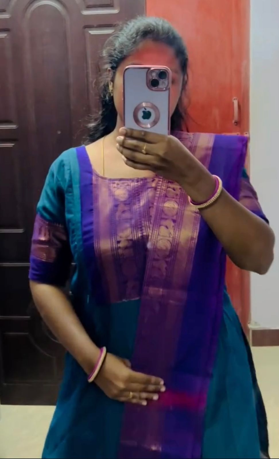 Chettinad cotton 2 Piece set - Image 2