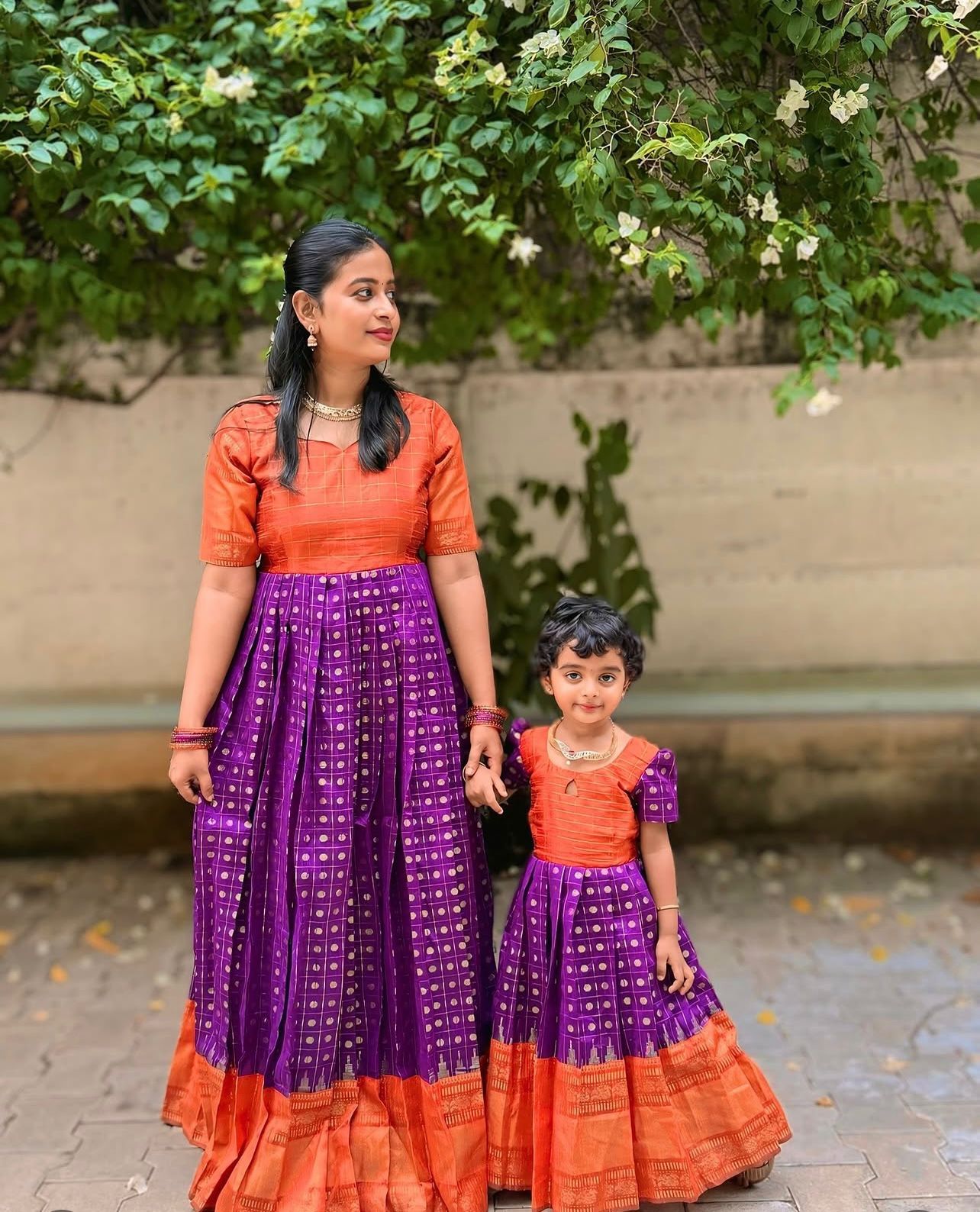 Bright Orange Raw Silk Maxi - Image 2