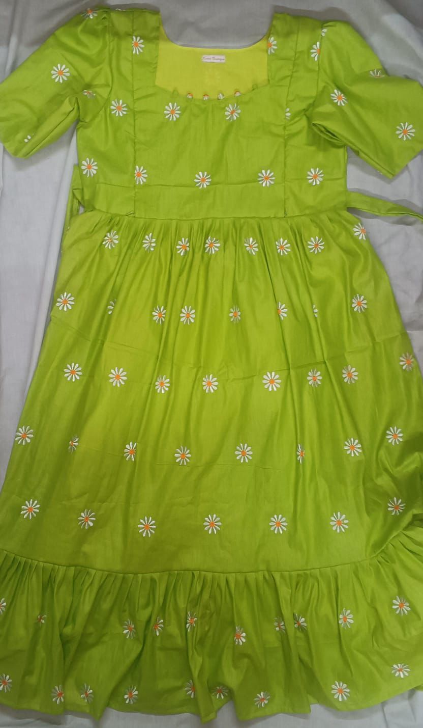 Sunflower Pista Green Dress - Image 3