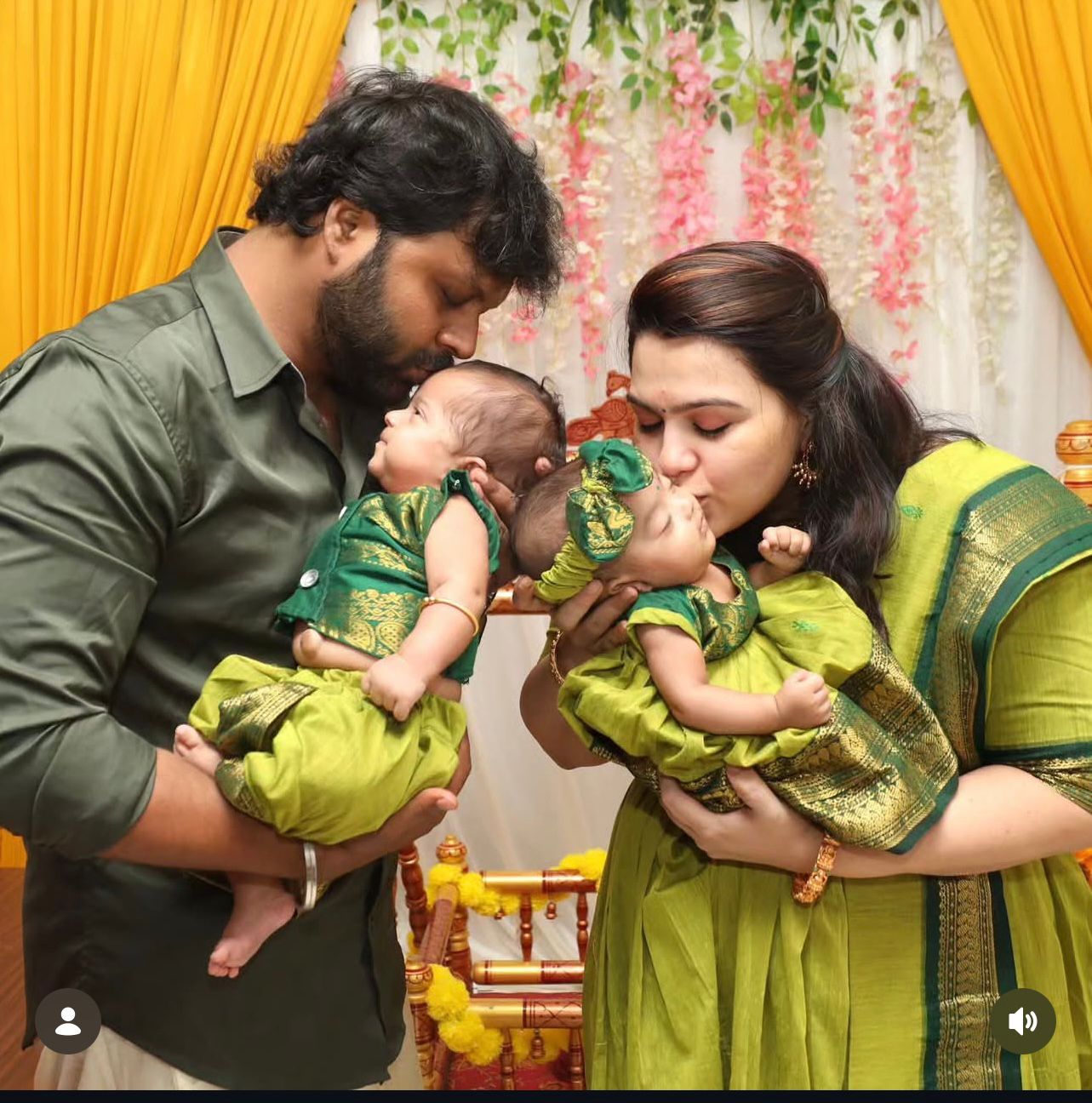 Green Kalyani Cotton Festive Maxi - Image 2